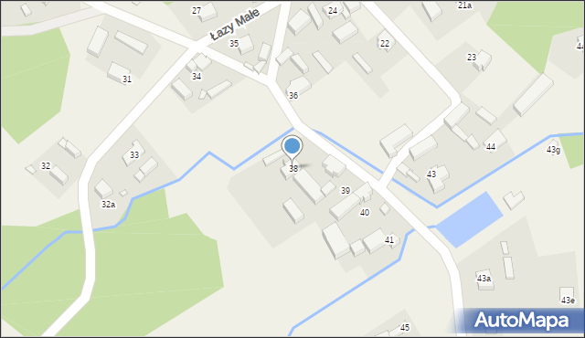 Łazy Małe, Łazy Małe, 38, mapa Łazy Małe
