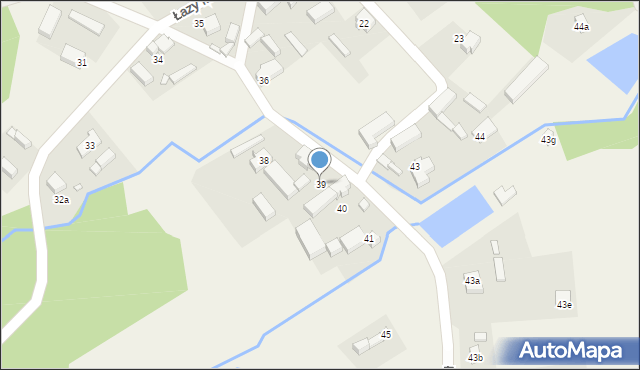 Łazy Małe, Łazy Małe, 39, mapa Łazy Małe