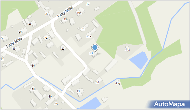 Łazy Małe, Łazy Małe, 42, mapa Łazy Małe