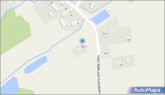 Łazy Małe, Łazy Małe, 45, mapa Łazy Małe