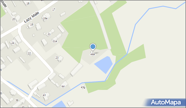 Łazy Małe, Łazy Małe, 46, mapa Łazy Małe
