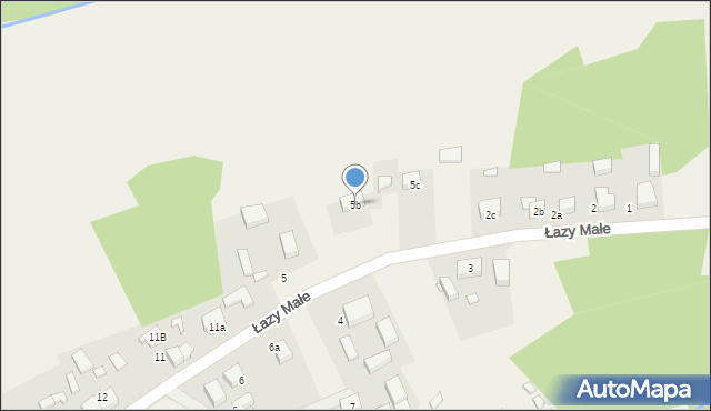 Łazy Małe, Łazy Małe, 5b, mapa Łazy Małe