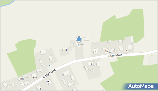 Łazy Małe, Łazy Małe, 5c, mapa Łazy Małe
