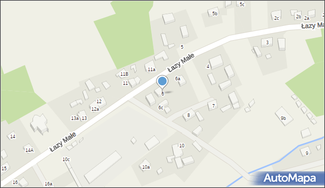 Łazy Małe, Łazy Małe, 6, mapa Łazy Małe