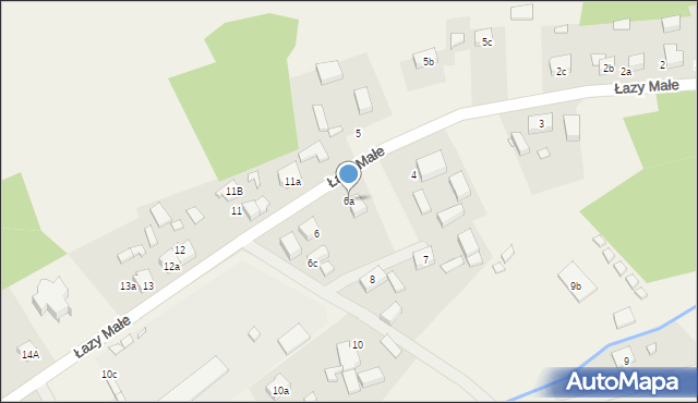 Łazy Małe, Łazy Małe, 6a, mapa Łazy Małe