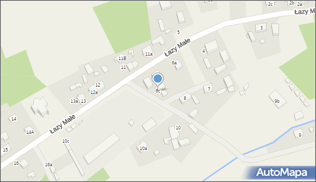 Łazy Małe, Łazy Małe, 6c, mapa Łazy Małe