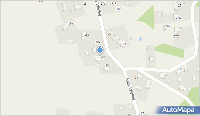 Łazy Wielkie, Łazy Wielkie, 18D, mapa Łazy Wielkie