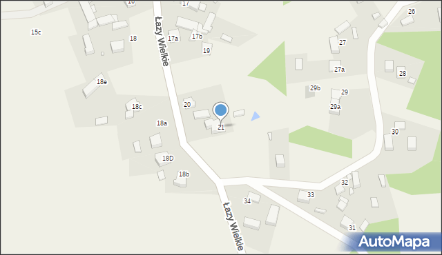 Łazy Wielkie, Łazy Wielkie, 21, mapa Łazy Wielkie
