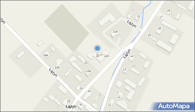Łążyn, Łążyn, 22, mapa Łążyn
