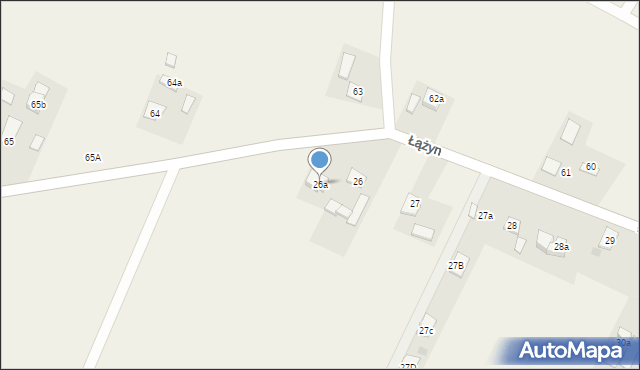 Łążyn, Łążyn, 26a, mapa Łążyn