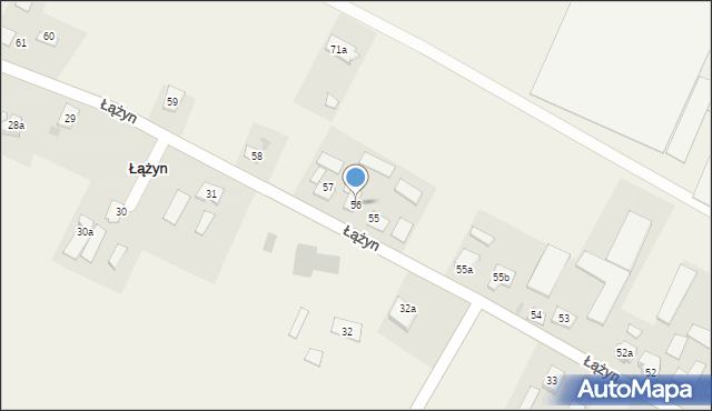 Łążyn, Łążyn, 56, mapa Łążyn