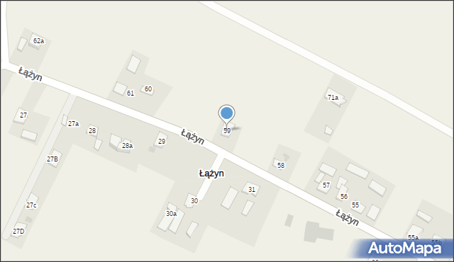 Łążyn, Łążyn, 59, mapa Łążyn