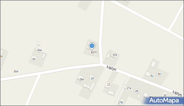 Łążyn, Łążyn, 63, mapa Łążyn