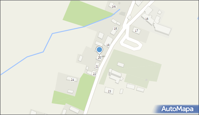 Łążyn, Łążyn, 20, mapa Łążyn