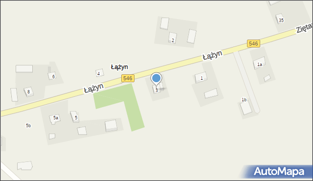 Łążyn, Łążyn, 3, mapa Łążyn