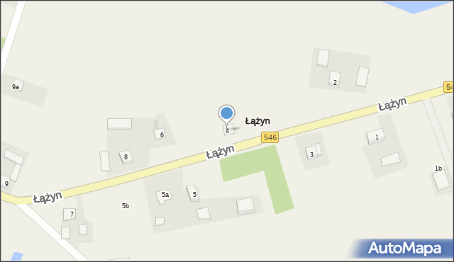Łążyn, Łążyn, 4, mapa Łążyn