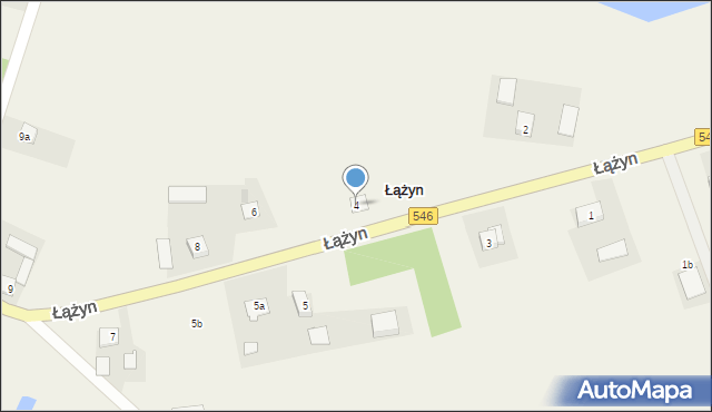 Łążyn, Łążyn, 4, mapa Łążyn