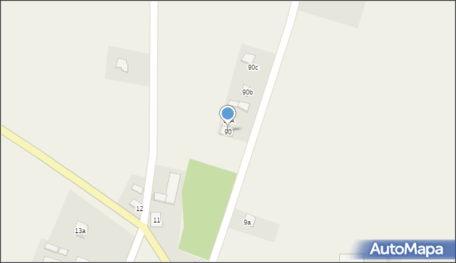 Łążyn, Łążyn, 90, mapa Łążyn