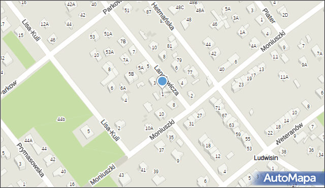 Legionowo, Langiewicza Mariana, gen., 1, mapa Legionowo