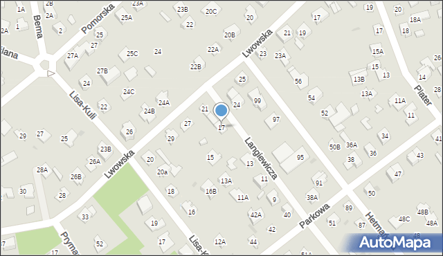 Legionowo, Langiewicza Mariana, gen., 17, mapa Legionowo