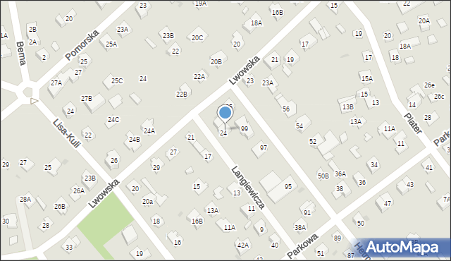 Legionowo, Langiewicza Mariana, gen., 29, mapa Legionowo