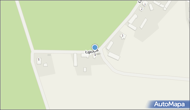 Lelis, Łąkowa, 4, mapa Lelis