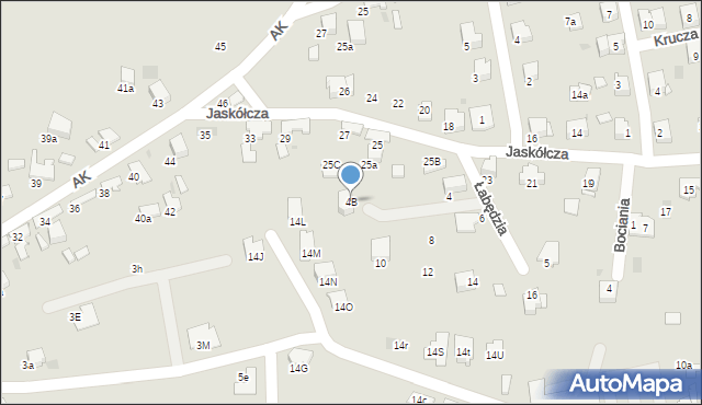 Libiąż, Łabędzia, 4B, mapa Libiąż