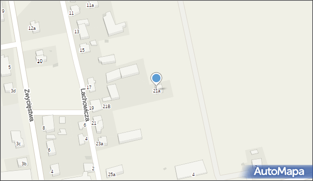 Lichnowy, Lachowicza, 21a, mapa Lichnowy