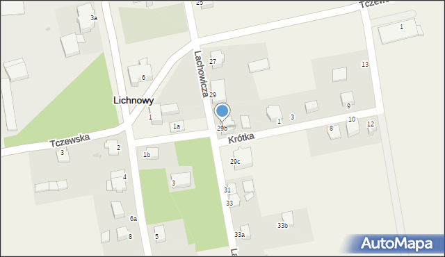 Lichnowy, Lachowicza, 29b, mapa Lichnowy