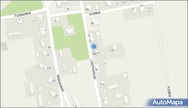 Lichnowy, Lachowicza, 33a, mapa Lichnowy