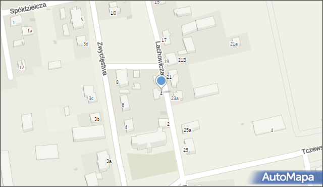 Lichnowy, Lachowicza, 4, mapa Lichnowy