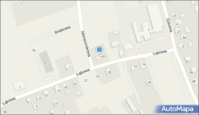 Linia, Łąkowa, 11, mapa Linia