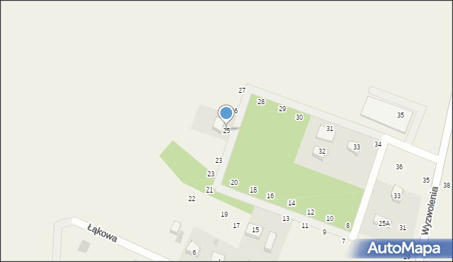 Liniewo, Łąkowa, 25, mapa Liniewo