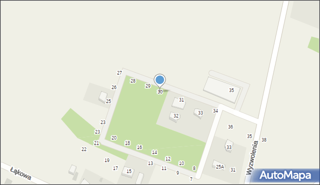Liniewo, Łąkowa, 30, mapa Liniewo