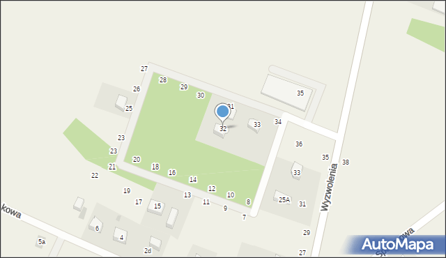 Liniewo, Łąkowa, 32, mapa Liniewo