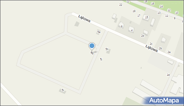 Liniewo, Łąkowa, 5g, mapa Liniewo