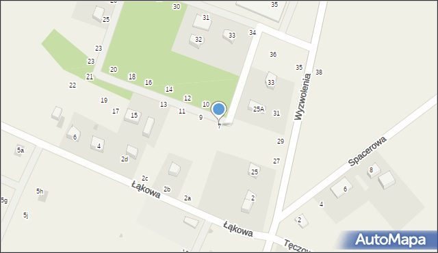 Liniewo, Łąkowa, 7, mapa Liniewo