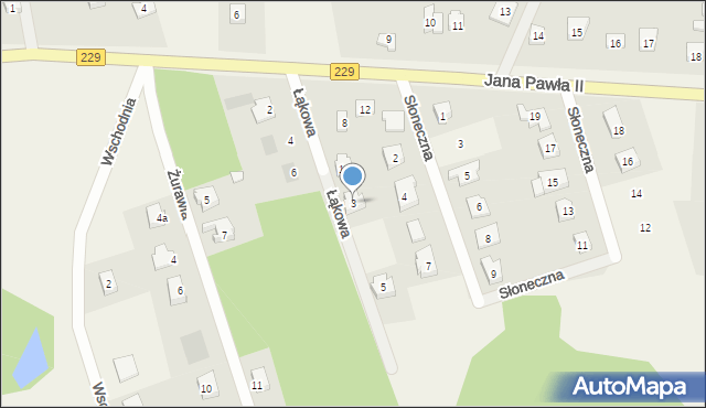 Lipinki Szlacheckie, Łąkowa, 3, mapa Lipinki Szlacheckie