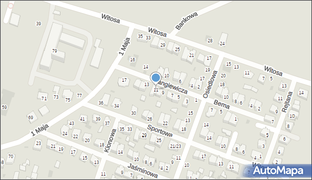 Lipsko, Langiewicza Mariana, gen., 11, mapa Lipsko