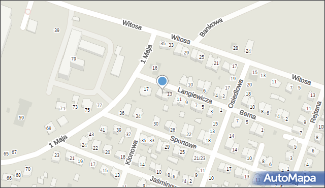 Lipsko, Langiewicza Mariana, gen., 15, mapa Lipsko