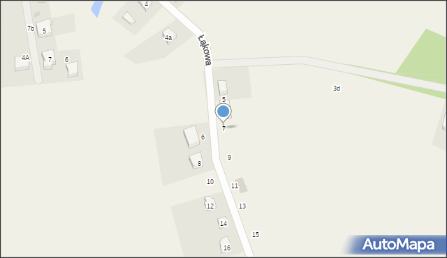 Lipusz, Łąkowa, 7, mapa Lipusz