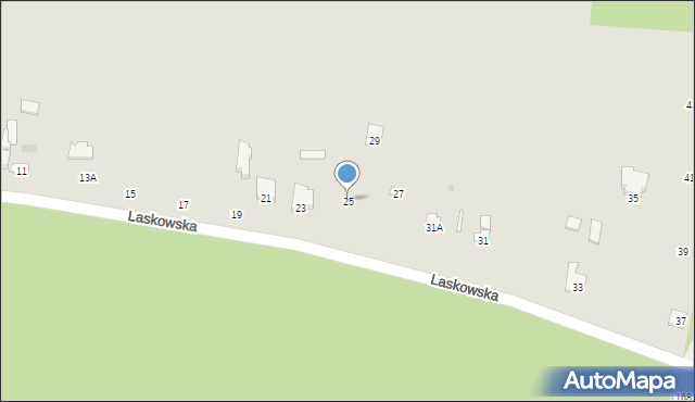 Łochów, Laskowska, 25, mapa Łochów