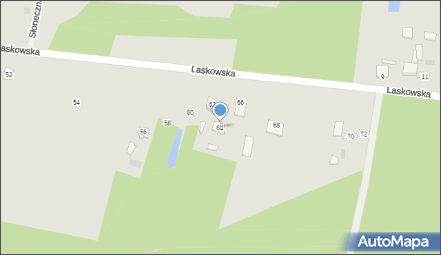 Łochów, Laskowska, 64, mapa Łochów