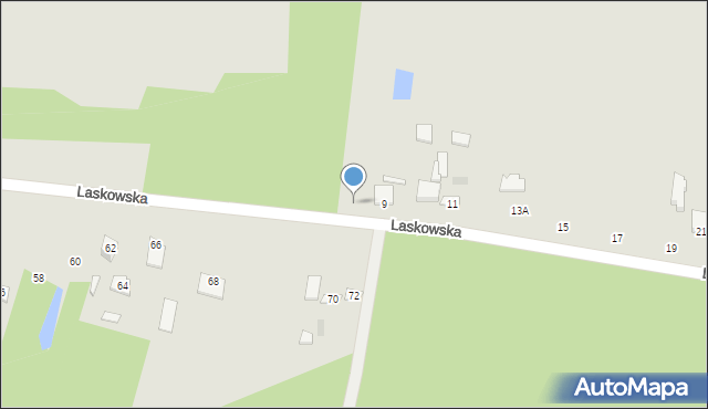 Łochów, Laskowska, 7, mapa Łochów