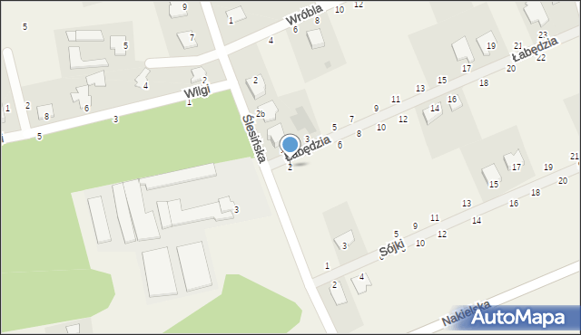 Łochowice, Łabędzia, 2, mapa Łochowice