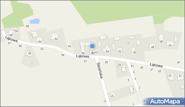 Łochowice, Łąkowa, 56, mapa Łochowice