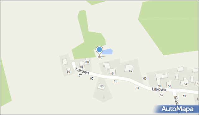 Łochowice, Łąkowa, 66, mapa Łochowice