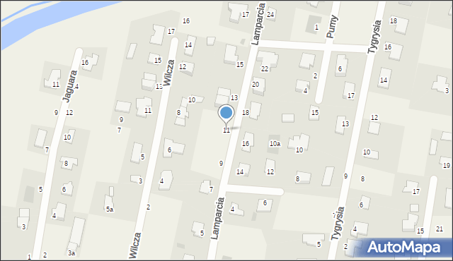 Łochowo, Lamparcia, 11, mapa Łochowo