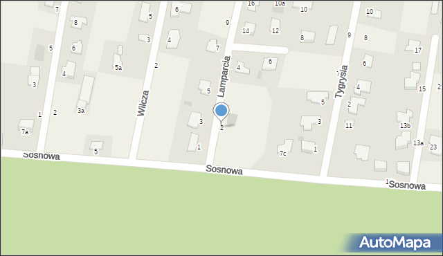 Łochowo, Lamparcia, 2, mapa Łochowo