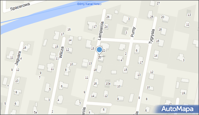 Łochowo, Lamparcia, 20, mapa Łochowo